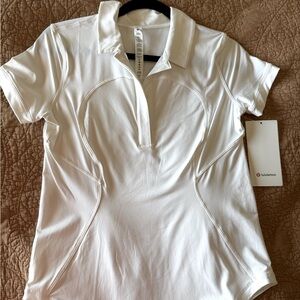 lululemon athletica Women's White Polo Top